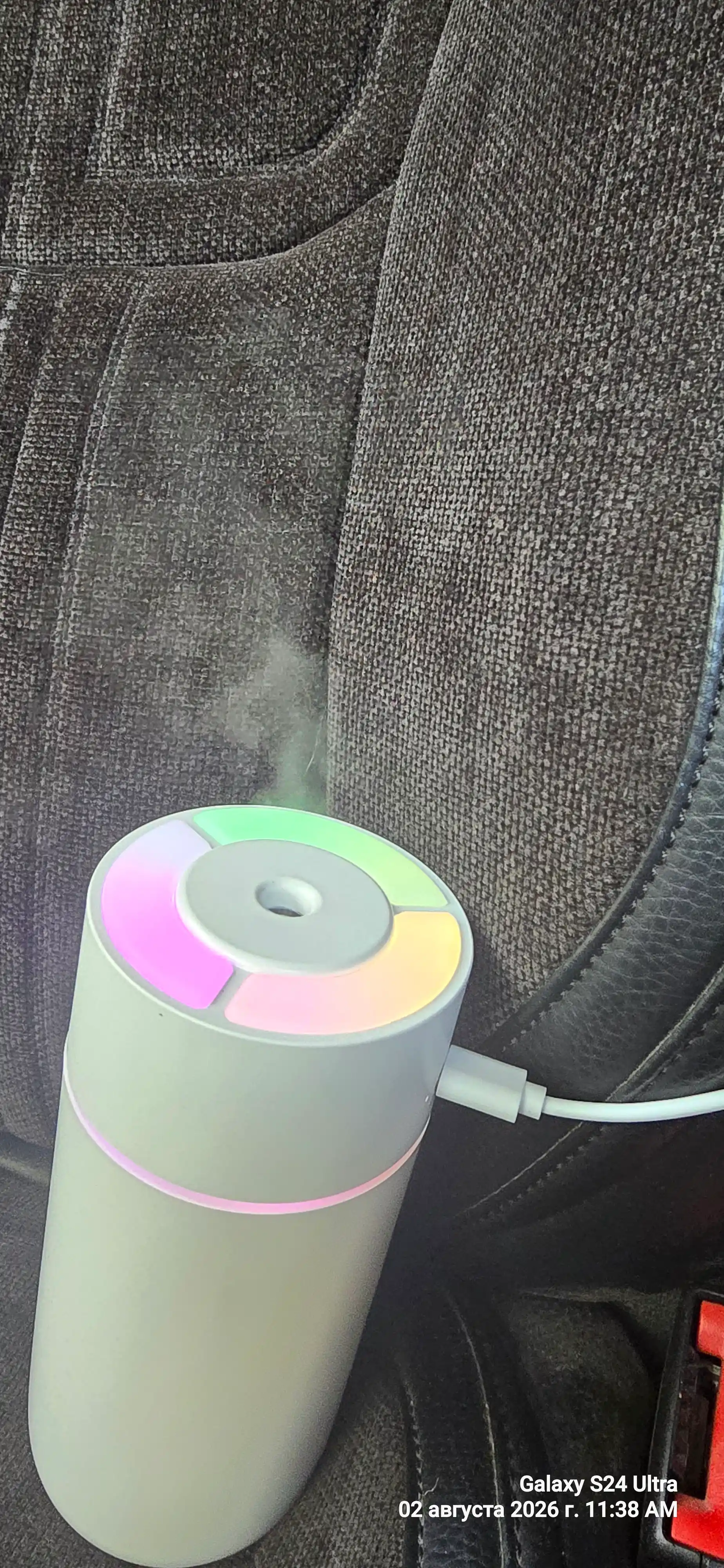 Dreamoon Havo namlagich, RGB yoritgichli, USB Type-C, 350 ml, uy, ofis va avtomobil uchun