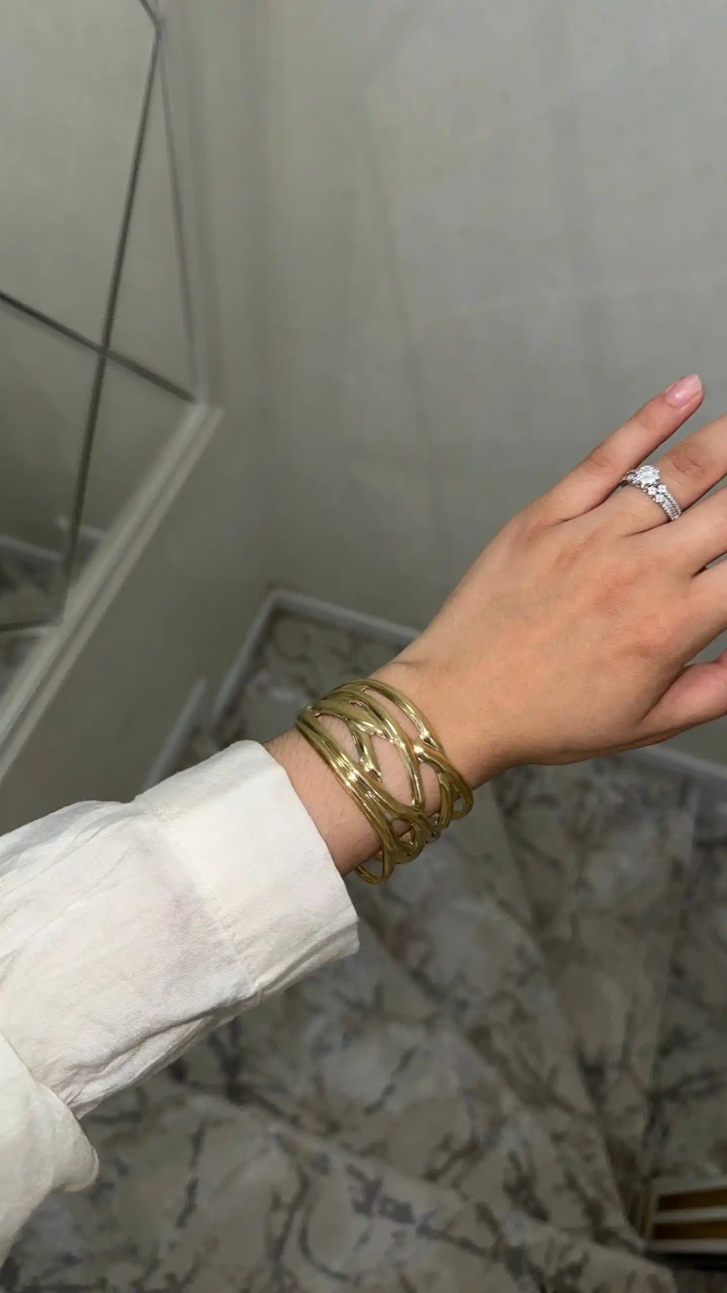 Браслет для женщин, для девушек, золотистого и серебряного цвета