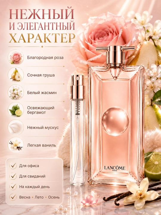 Ayollar uchun IDOLE Lancome atirlari, ayollar atirlari, 5, 10 ml
