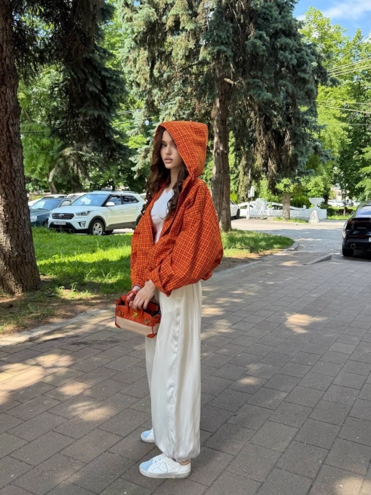 Ayollar uchun Oversize kapyushonli Dvoyka kostyum | Standart razmer 44–48