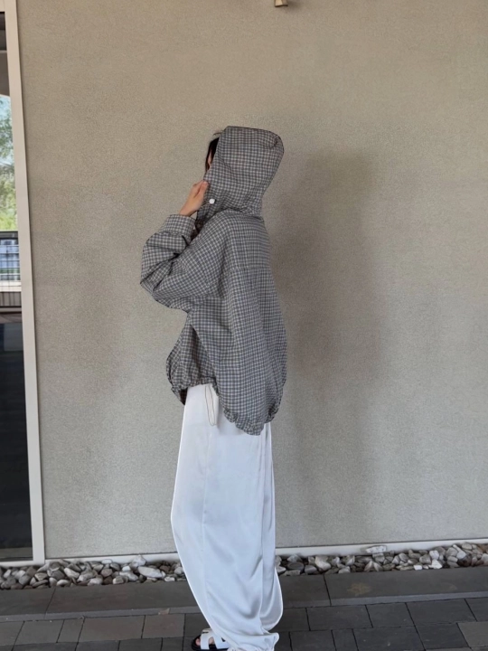 Ayollar uchun Oversize kapyushonli Dvoyka kostyum | Standart razmer 44–48
