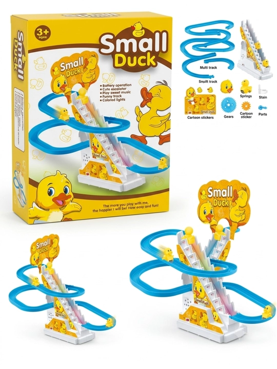 Детский трек с уточками Small Duck музыкальный со светом и лестницей