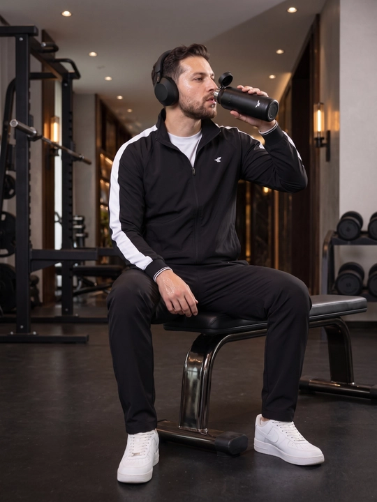 Erkaklar sport kostyumi, ziplamalik, ikki qismli to'plam