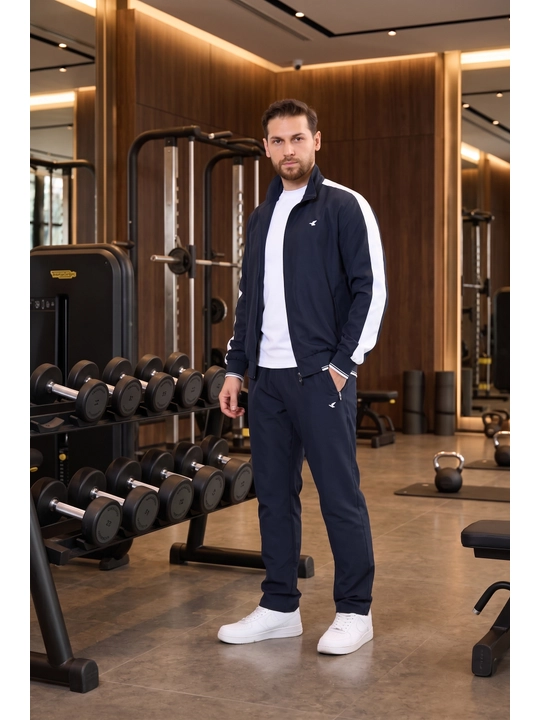 Erkaklar sport kostyumi, ziplamalik, ikki qismli to'plam