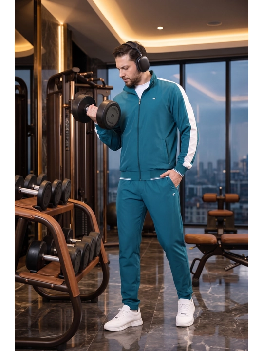 Erkaklar sport kostyumi, ziplamalik, ikki qismli to'plam