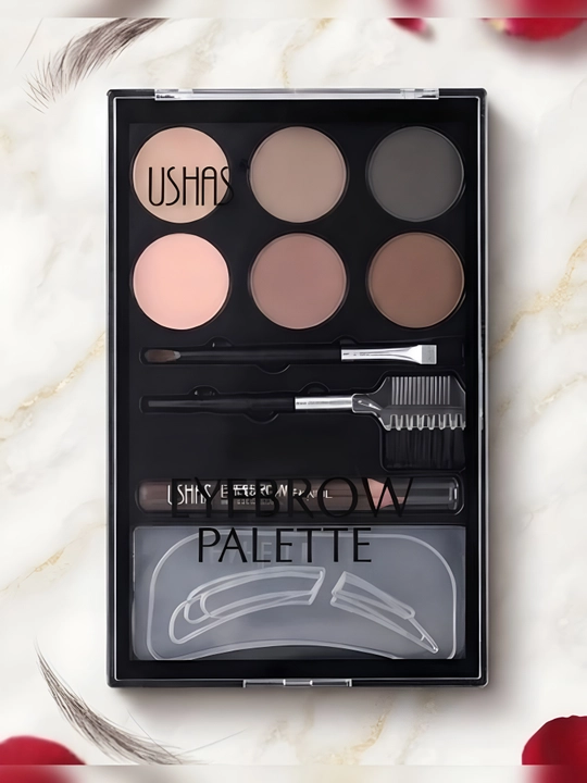 Набор для оформления и окрашивания бровей Eyebrow Complete Kit, 6 оттенков - 