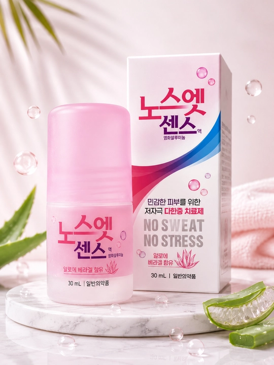 Корейский дезодорант-антиперспирант No Sweat No Stress, от сильного потоотделения, 30 мл - 