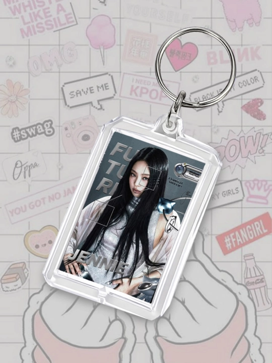 BTS, BLACKPINK, K-POP breloklari — ikki tomonlama, yaltiroq, nafis - 