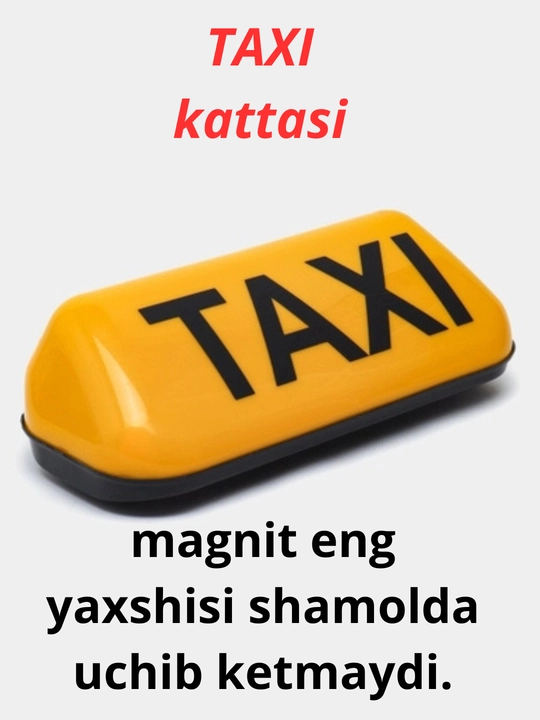12V LED Taxi belgisi – Magnitli avtomobil tomi uchun yoritiluvchi TAXI chirog'i - 