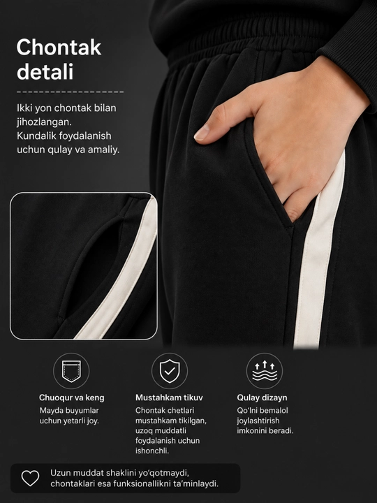 Qizlar uchun sport dvoyka, kundalik kostyum, yengil polyester komplekt, 2 qismli kiyim