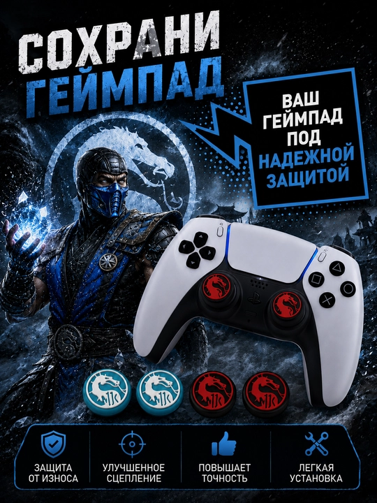 PS4 / PS5/ XBOX Geympad stiklari uchun silikon himoya qopqoqlarI