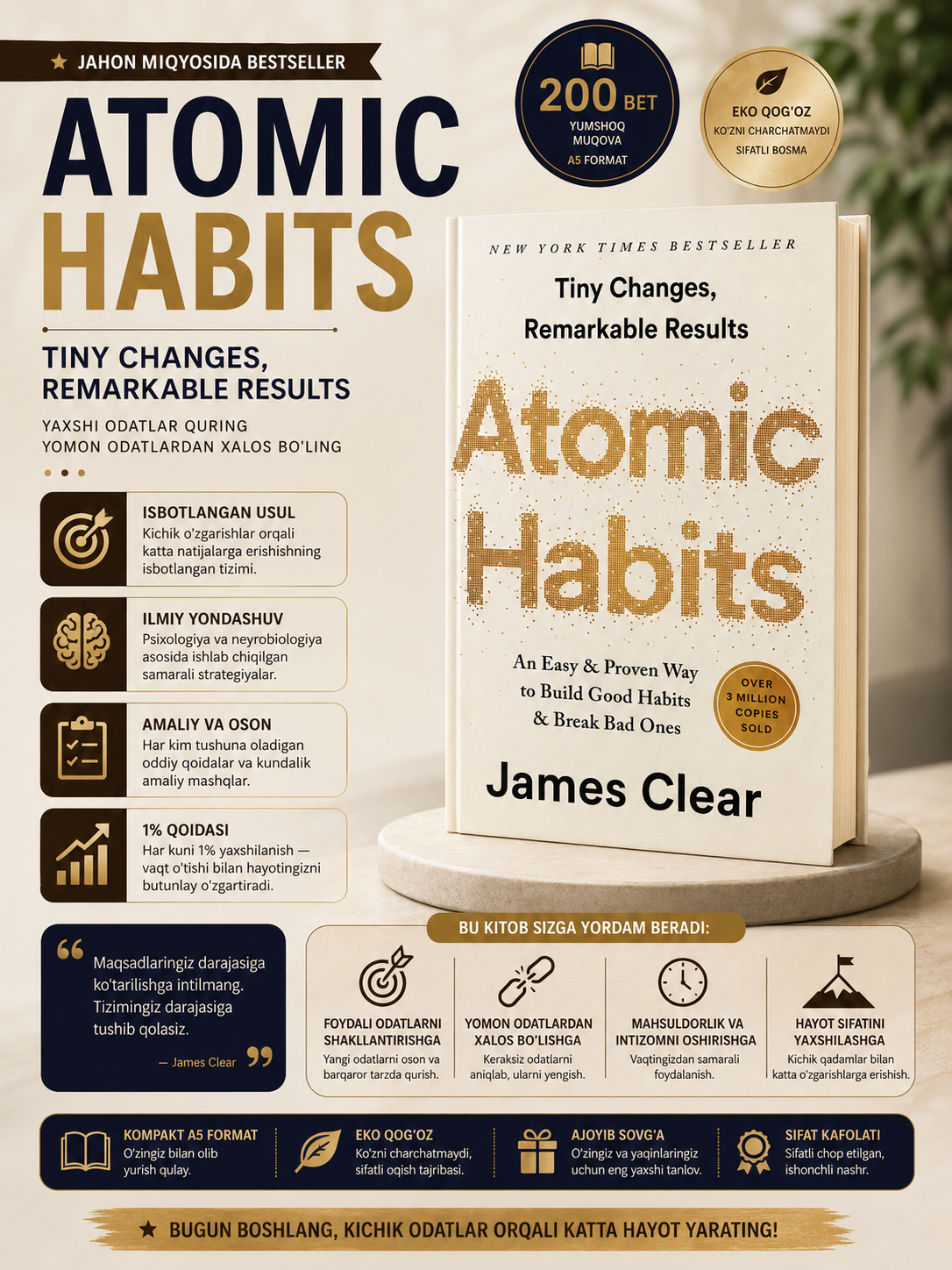 Atomic Habits - Джеймс Клир, A5 - 