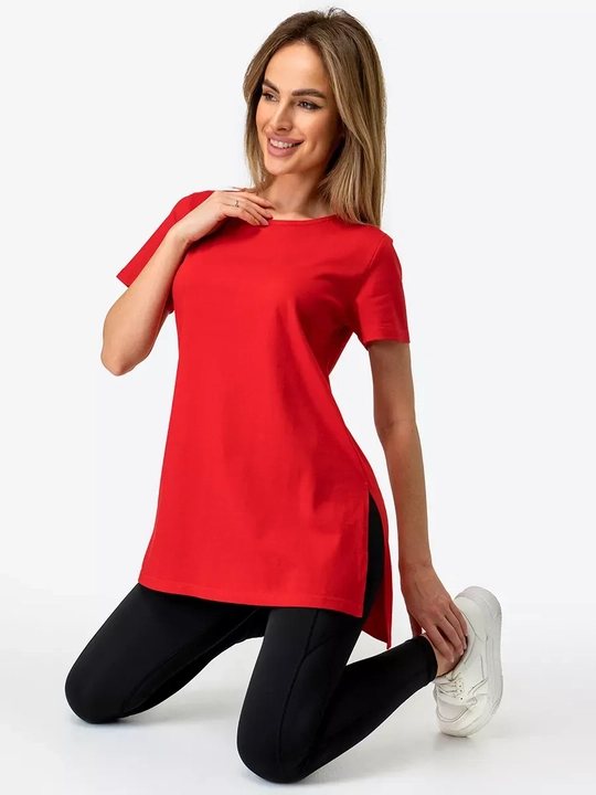 Женская туника-футболка, с разрезами