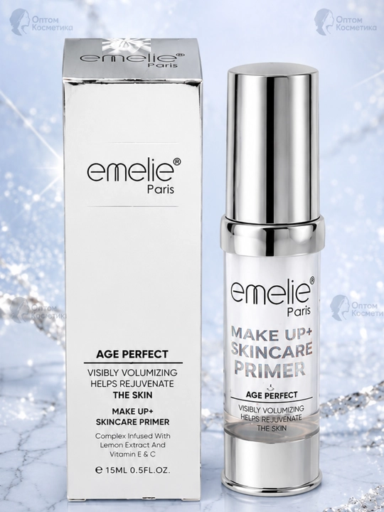 Основа под макияж EMELIE 24K GOLD, база под макияж для лица, праймер, тональная основа 15 г