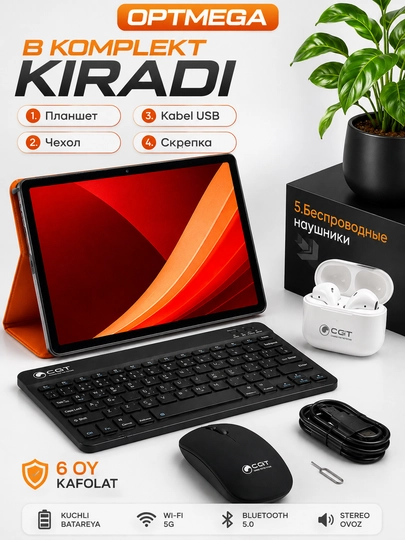 Premium CCIT Tab G17 pro planshet — 12/256 xotira, 5G internet, 2 ta SIM