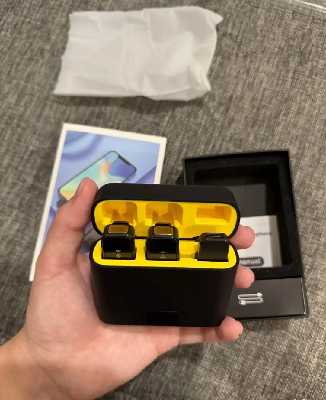 Mikrofon petlichka simsiz telefon uchun, professional mikrofon iPhone va Android uchun