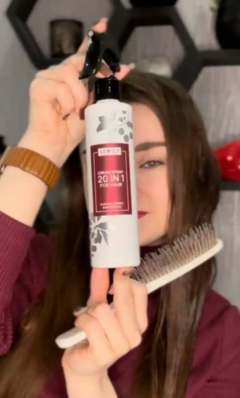 Sochlar uchun 25 in 1, SEMILY, 200 ml issiqlikdan himoyalovchi krem-sprey