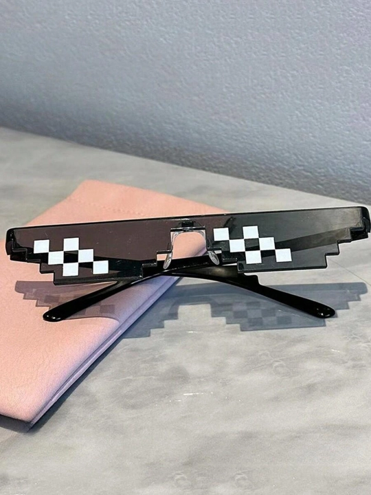 GTA va Minecraft uslubidagi pikselli quyosh ko‘zoynagi, uniseks, 8-bit uslub
