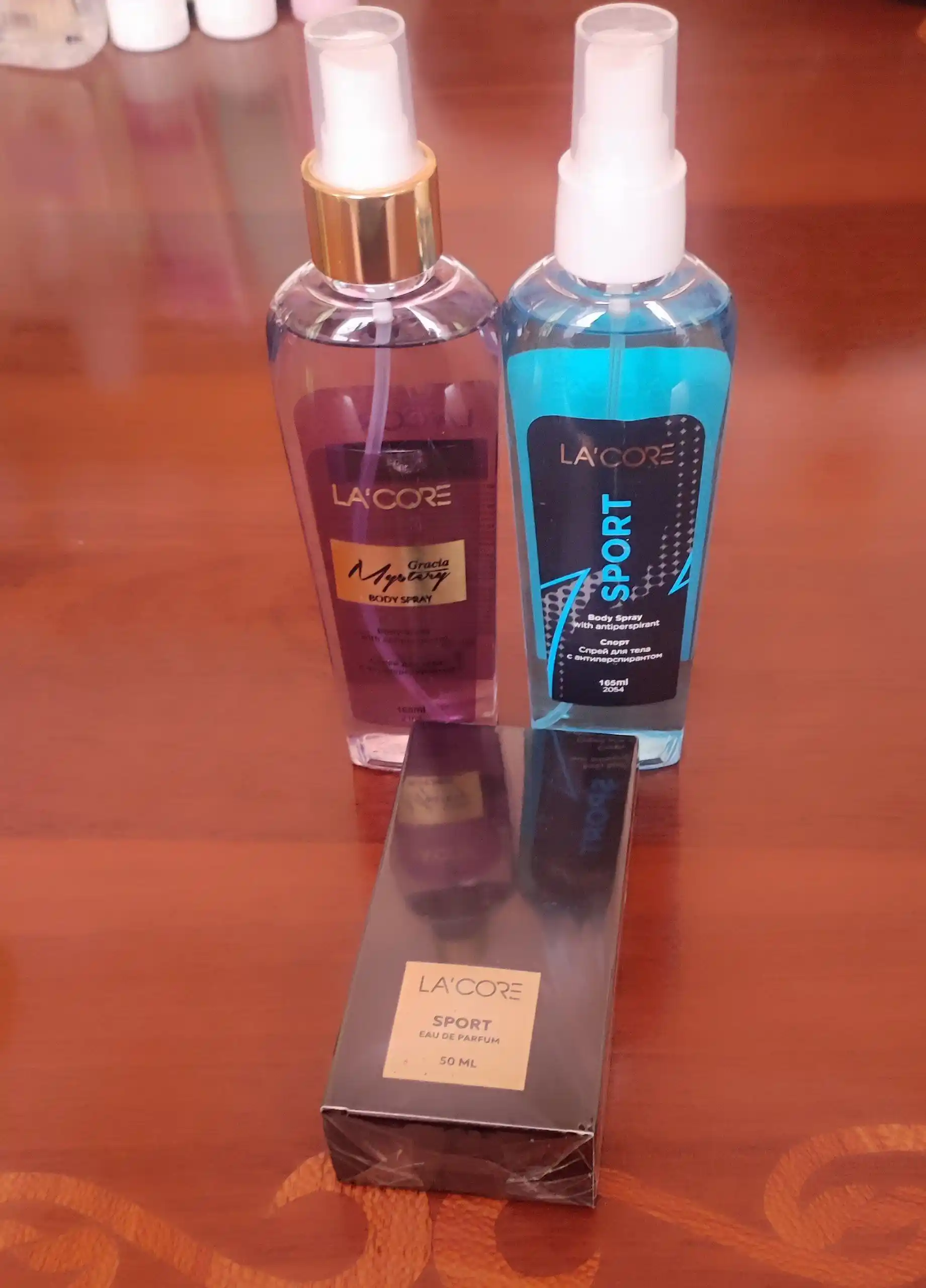 Lacore Sport Body Spray, мужской спрей, антиперспирант, спрей для тела, 165 мл