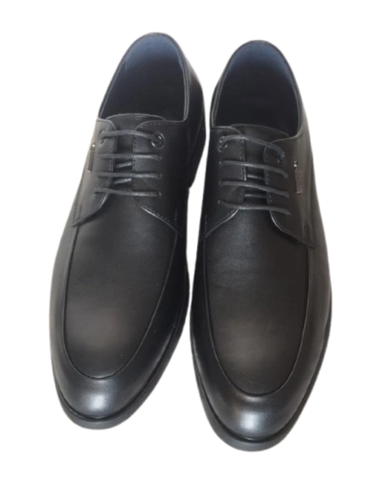 Туфли большой Faara Shoes мужские, эко кожаные, черные, размер 44-46
