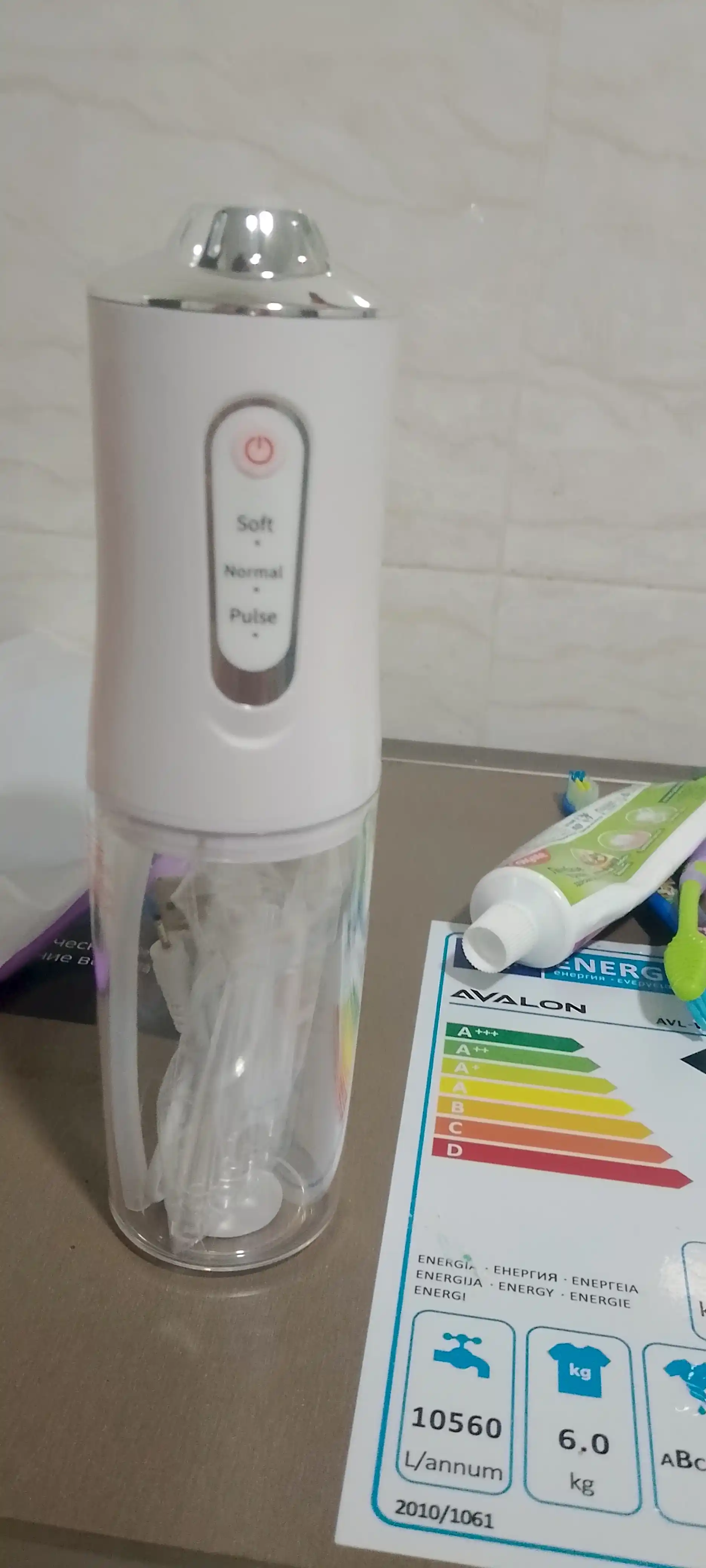 Ирригатор для полости рта, 230 мл, USB, 3 режима 4 насадки, портативный, водонепроницаемый