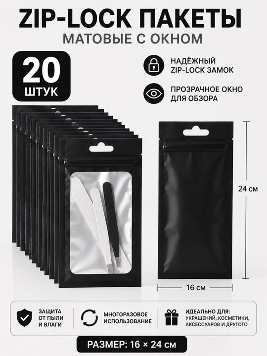 Zip paket shaffof oynali Zip lock - 