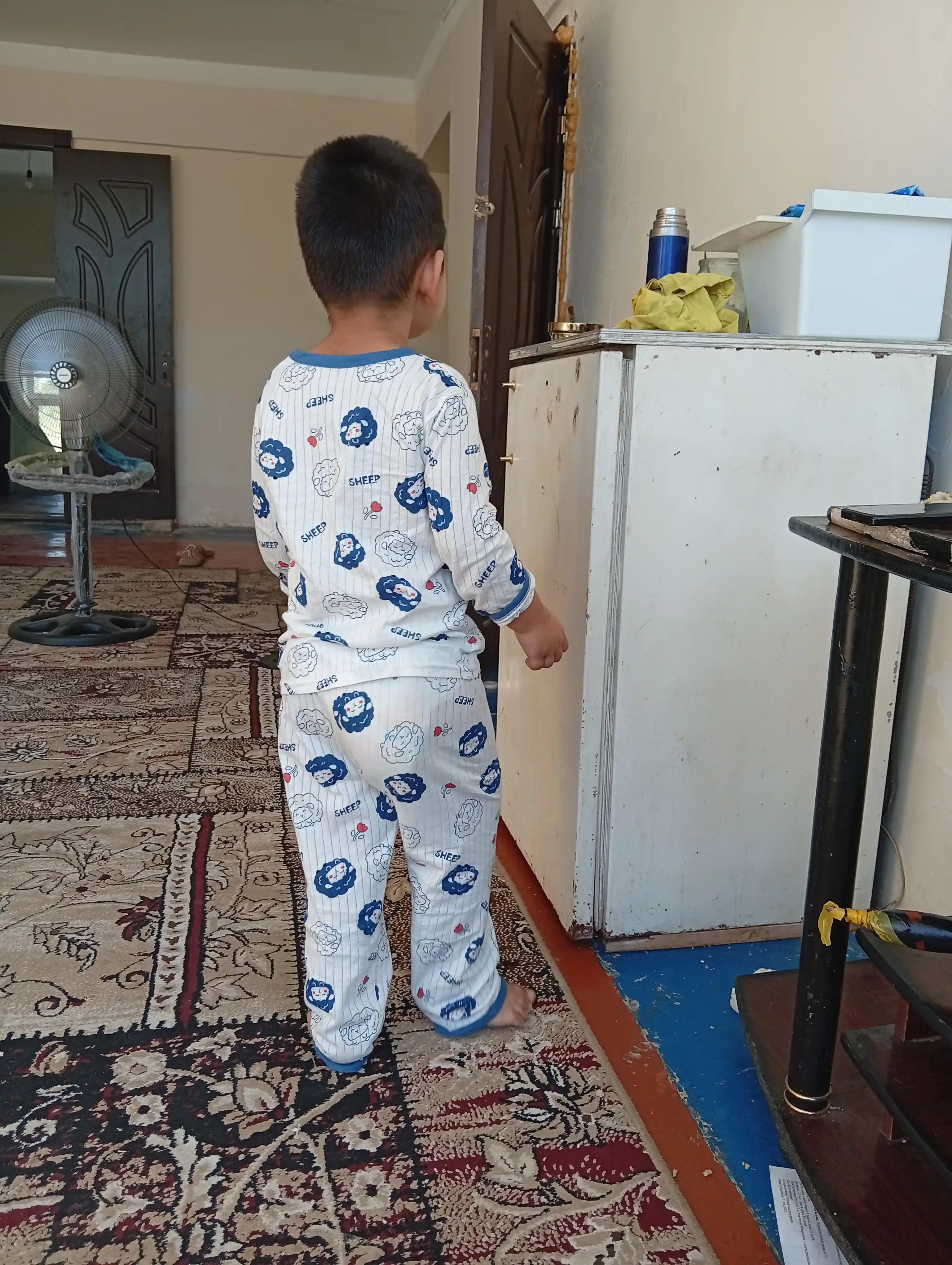 Детский комплект, пижама, хлопок, футболка, штаны, 0-6 лет, одежда для дома