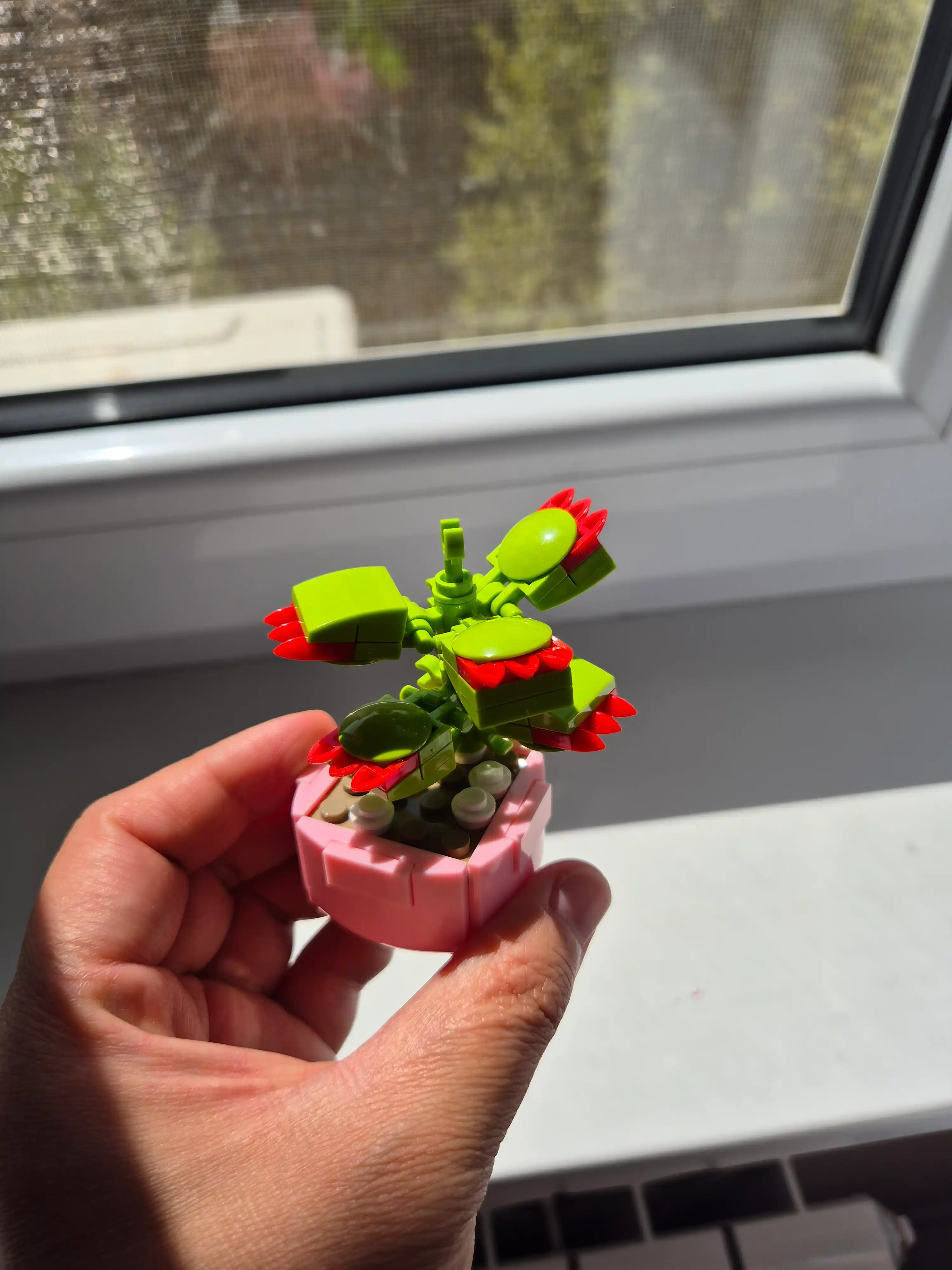 Konstruktor Lego gullar 3D Mini bloklardan, o‘simlik konstruktori