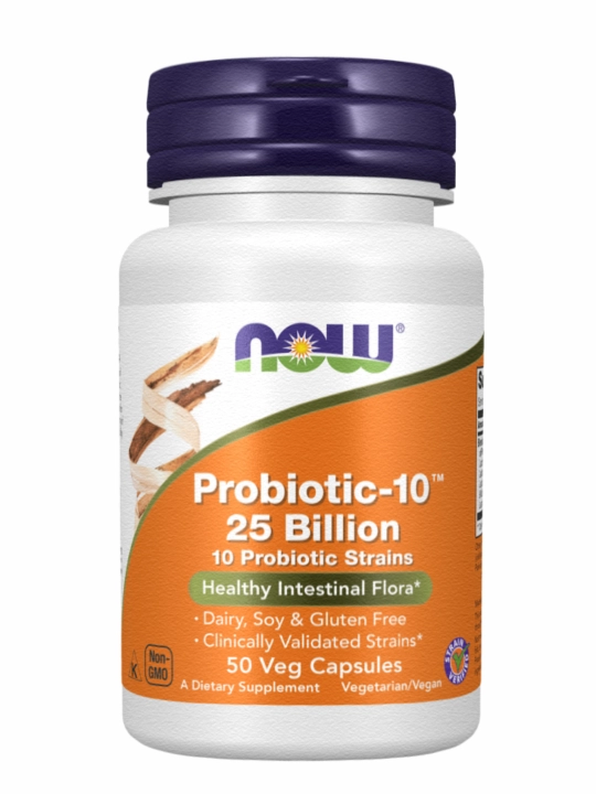 NOW Foods, Probiotic-10, 25 milliard, capsulada