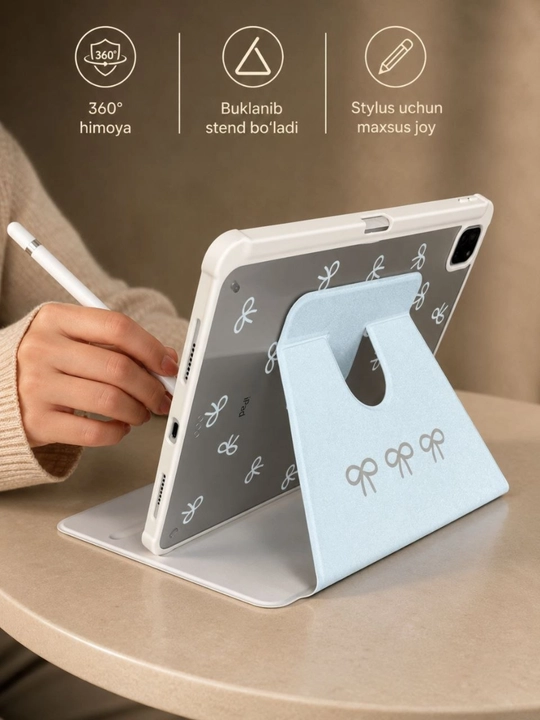 IPad 11 A16 g‘ilofi, magnit qopqoqli, 5 xil buklanib stend bo`ladi