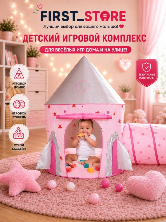 Bolalar o‘yin chodiri, bolalar va o‘yinchoqlar uchun uycha, uy va ko‘cha uchun