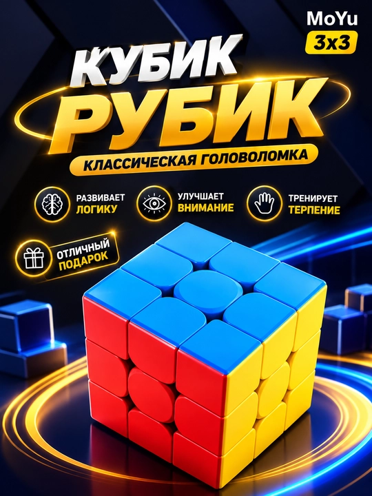 Boshqotirma "Kubik Rubik" 3x3 MoYu