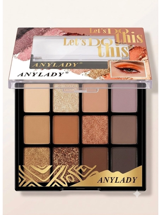 Палетка теней AnyLady Glam,матовые и блестящие, для ежедневного профессионального макияжа - 