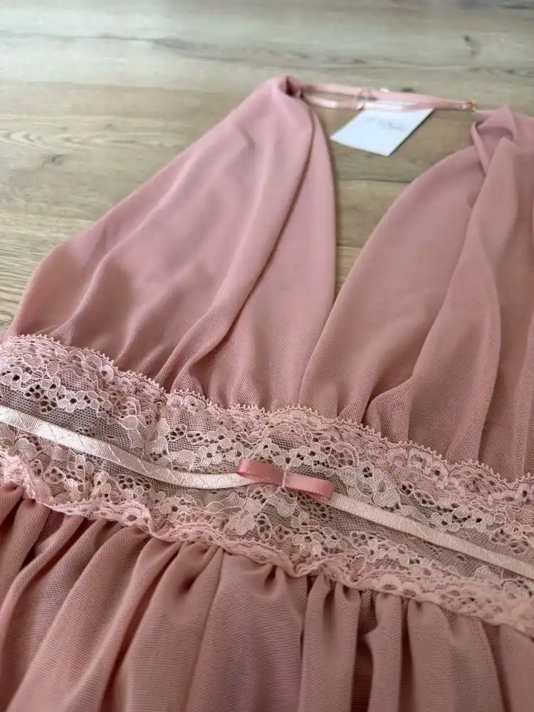 Ayollar ochiq kiyimi, penyuar, tungi ichki kiyim, romantik kecha uchun, stringlar bilan