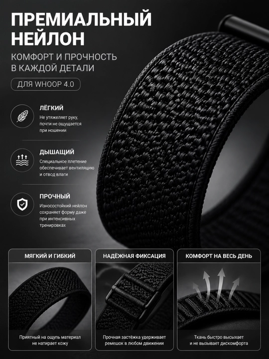 Ремешок SuperKnit Band Luxe для Whoop 4.0, только ремешок