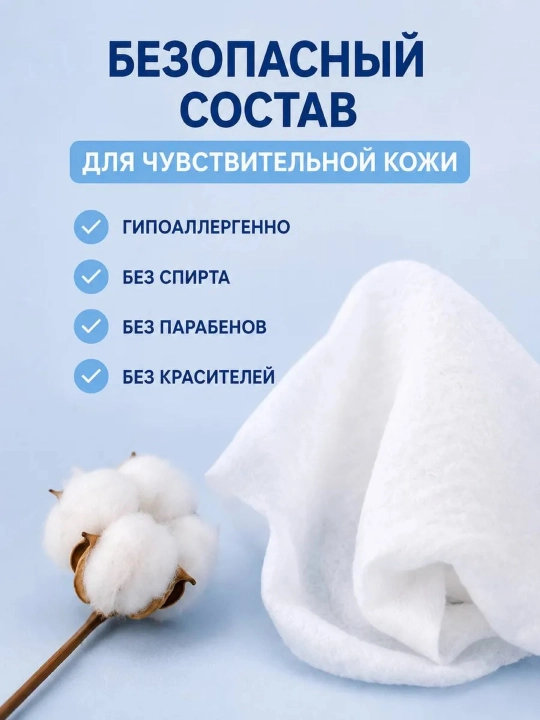 Mama znaet bolalar uchun nam salfetkalar, gipoallergen, 0+ yosh uchun