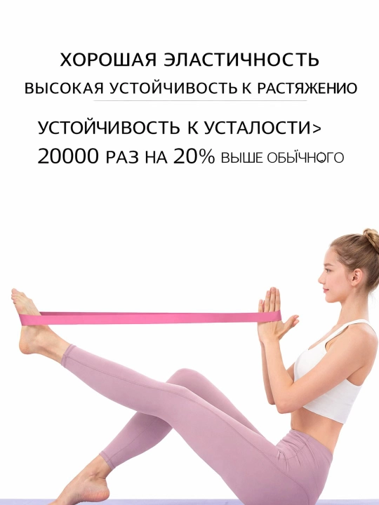 Фитнес-резинки, набор 5 шт., ленты сопротивления для тренировок