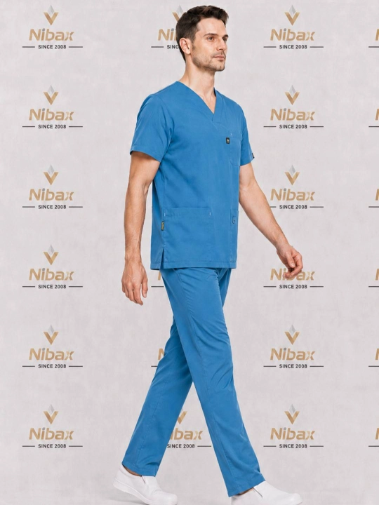 Erkaklar uchun Nibax "Chizgi" tibbiy forma, tibbiy kostyum, skrab kiyimi