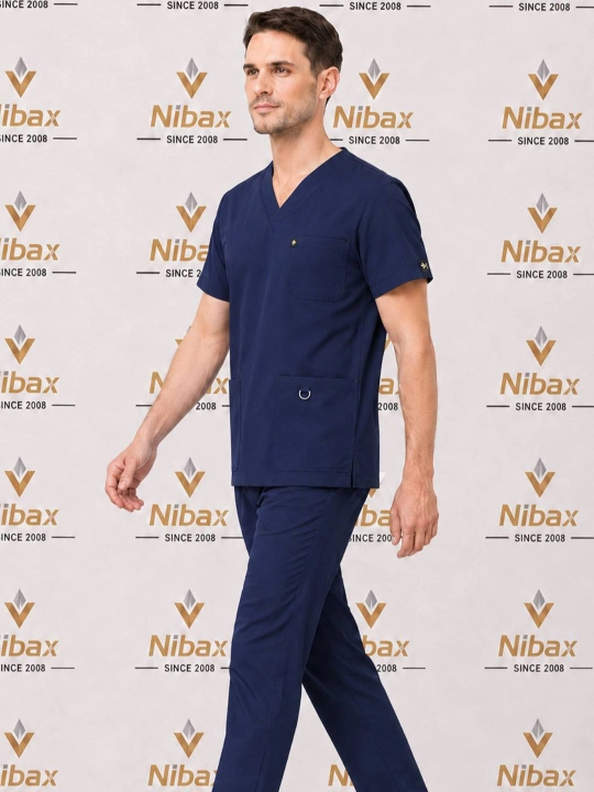 Erkaklar uchun Nibax "Chizgi" tibbiy forma, tibbiy kostyum, skrab kiyimi