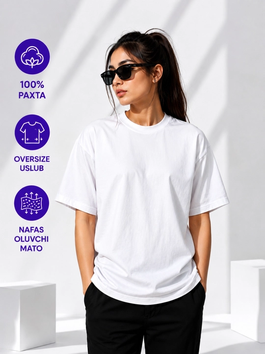 Белая футболка — стиль oversize , комфорт и универсальный образ - 