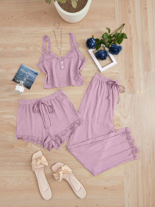 Pijama ayollar uchun, 3 tasi 1 da, tungi pijama - 
