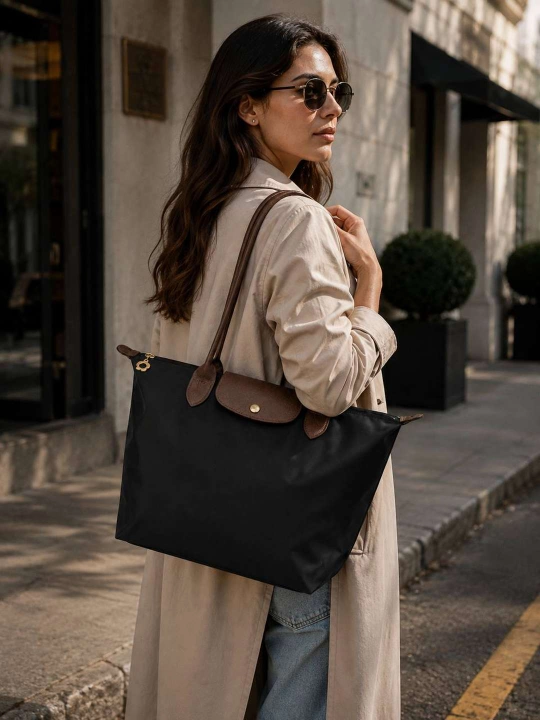 Ayollar uchun sumka, shopper yelkaga taqiladigan, katta neylon sumka, o'lchamlar S, M, L
