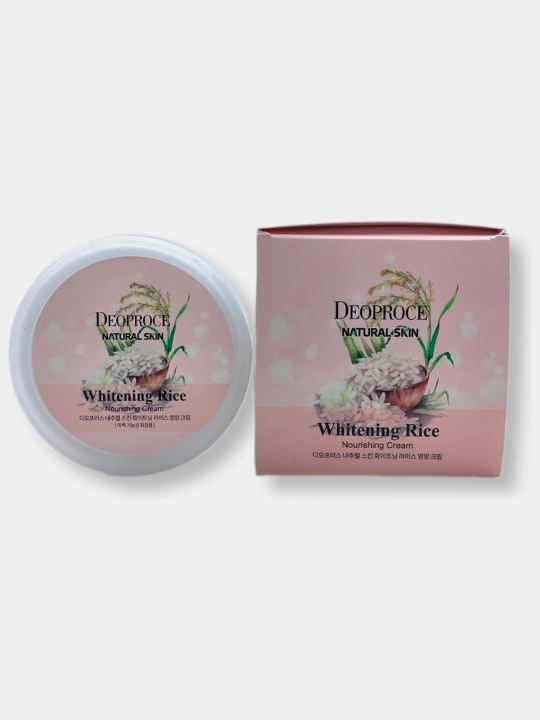 Deoproce Natural skin whitening rice oqartiruvchi kremi - 