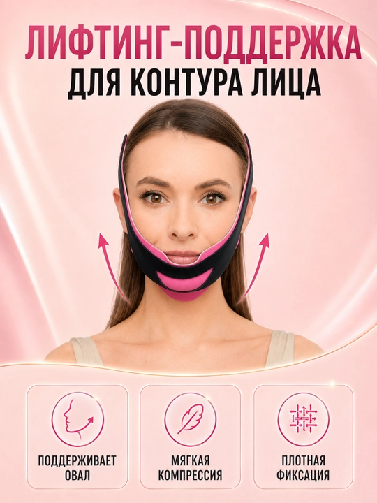 Бандаж для подтяжки лица и подбородка, регулируемая лифтинг-маска для овала