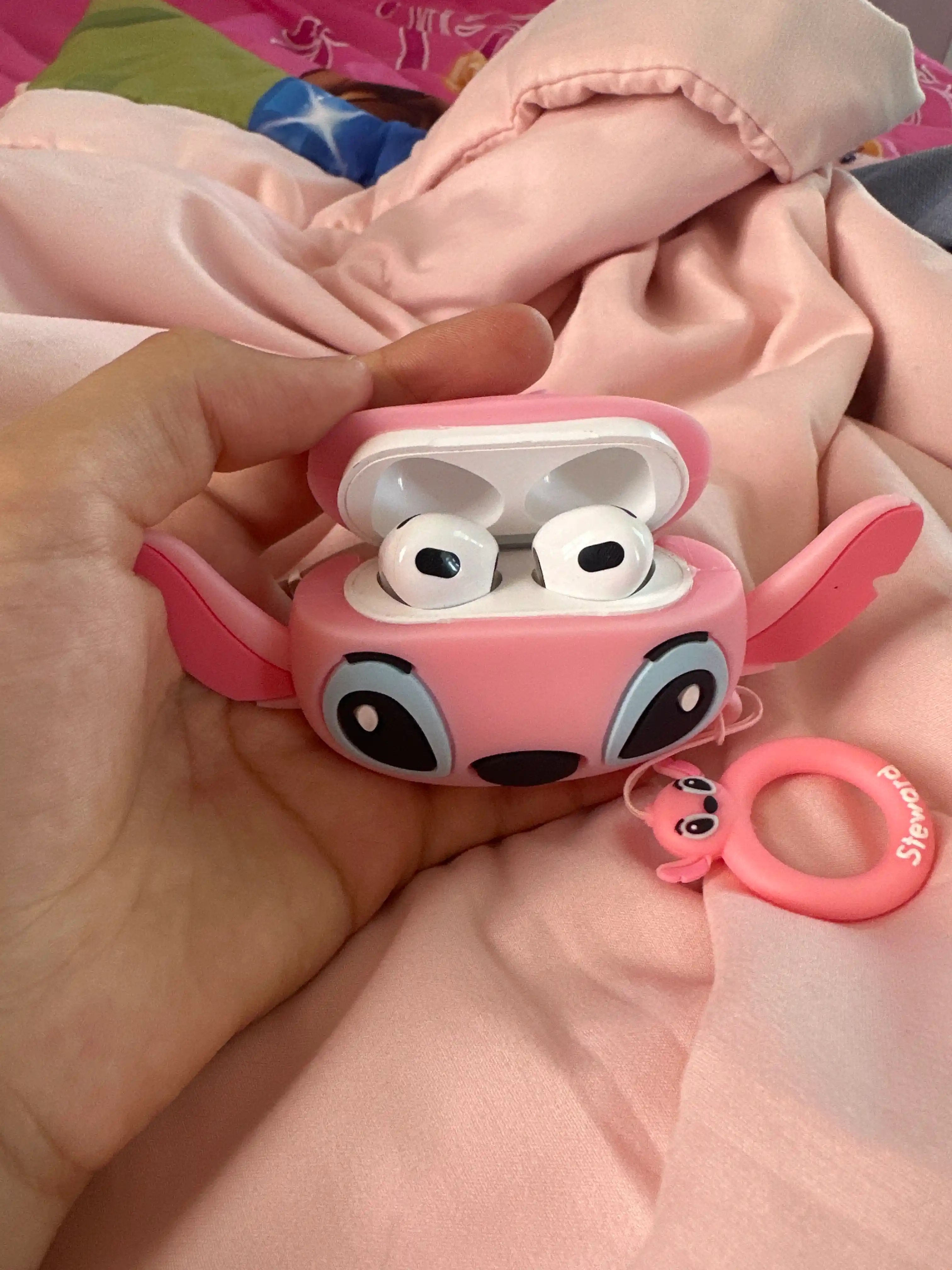 AirPods uchun silikon himoya g‘ilofi Kawaii dizaynli