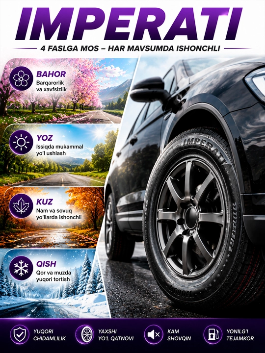 Идеальная управляемость в любое время года — шины IMPERATI
