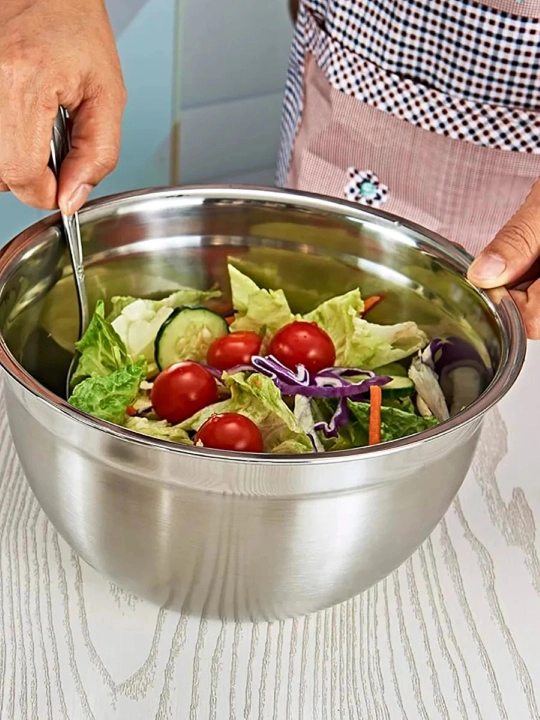 Миска для салата, из нержавеющей стали, салатница, 4 шт