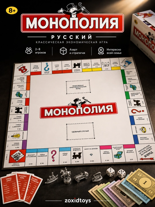 Stol o‘yinlari — Monopoliya va boshqa oilaviy o‘yinlar