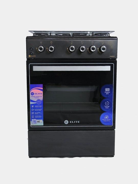 Газовая плита Elite GS-E6312, газовых горелок: 3, электрических горелок: 1 - 