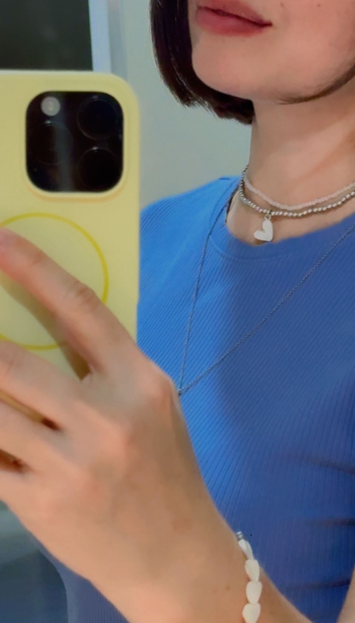 Elegant 4 tasi 1 da choker, ayollar nozik yurak zanjir taqinchoqlari, ayollar marjonlari